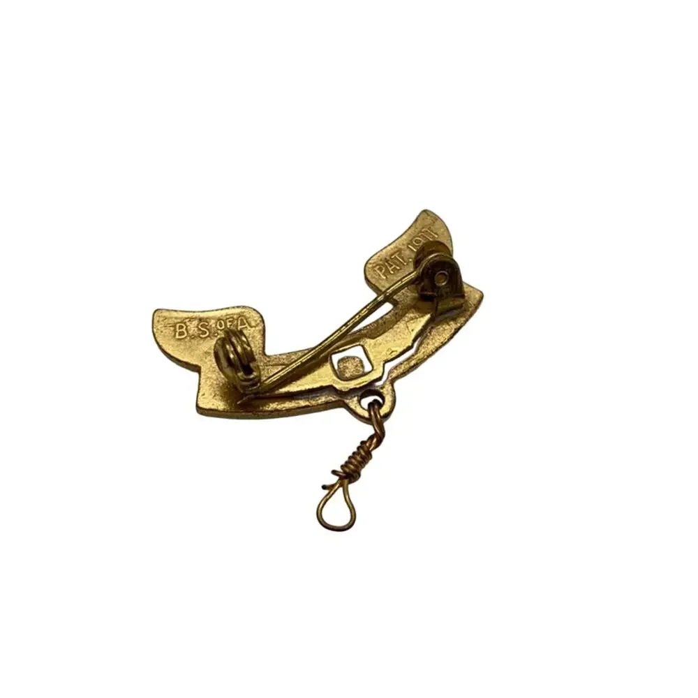 Boy scouts be prepared goldtone pin